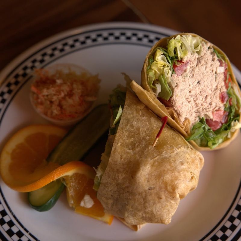 Mediterranean Tuna Salad Wrap