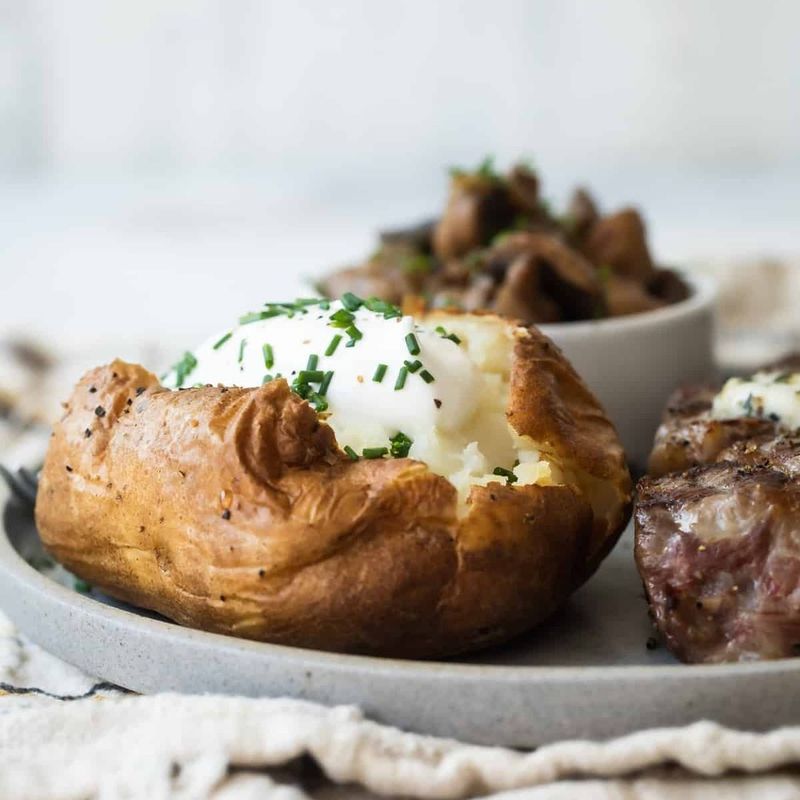 Microwave Baked Potatoes