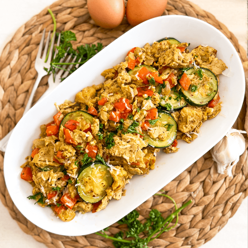Spanish Style Scrambled Eggs