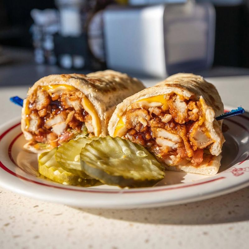 Hani (Chicken Finger Pita Wrap) @ National Coney Island (Detroit, MI)