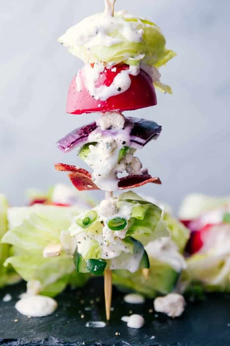 Wedge Salad Skewers