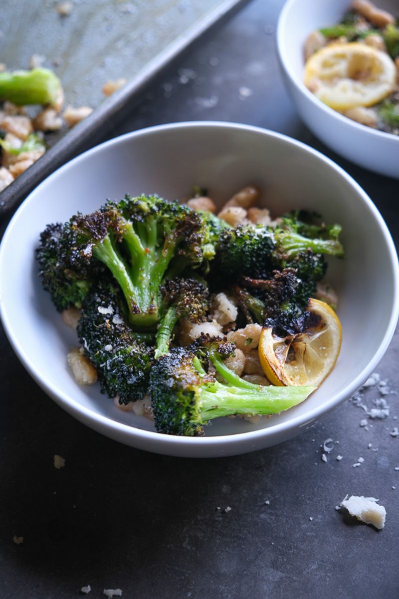 Broccoli and White Bean Stir-Fry with Garlic and Lemon