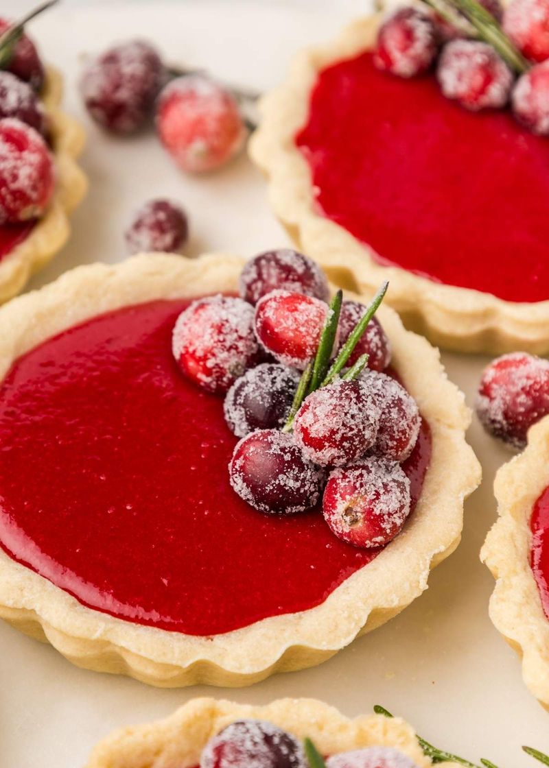 Mini Cranberry-Cheesecake Pies