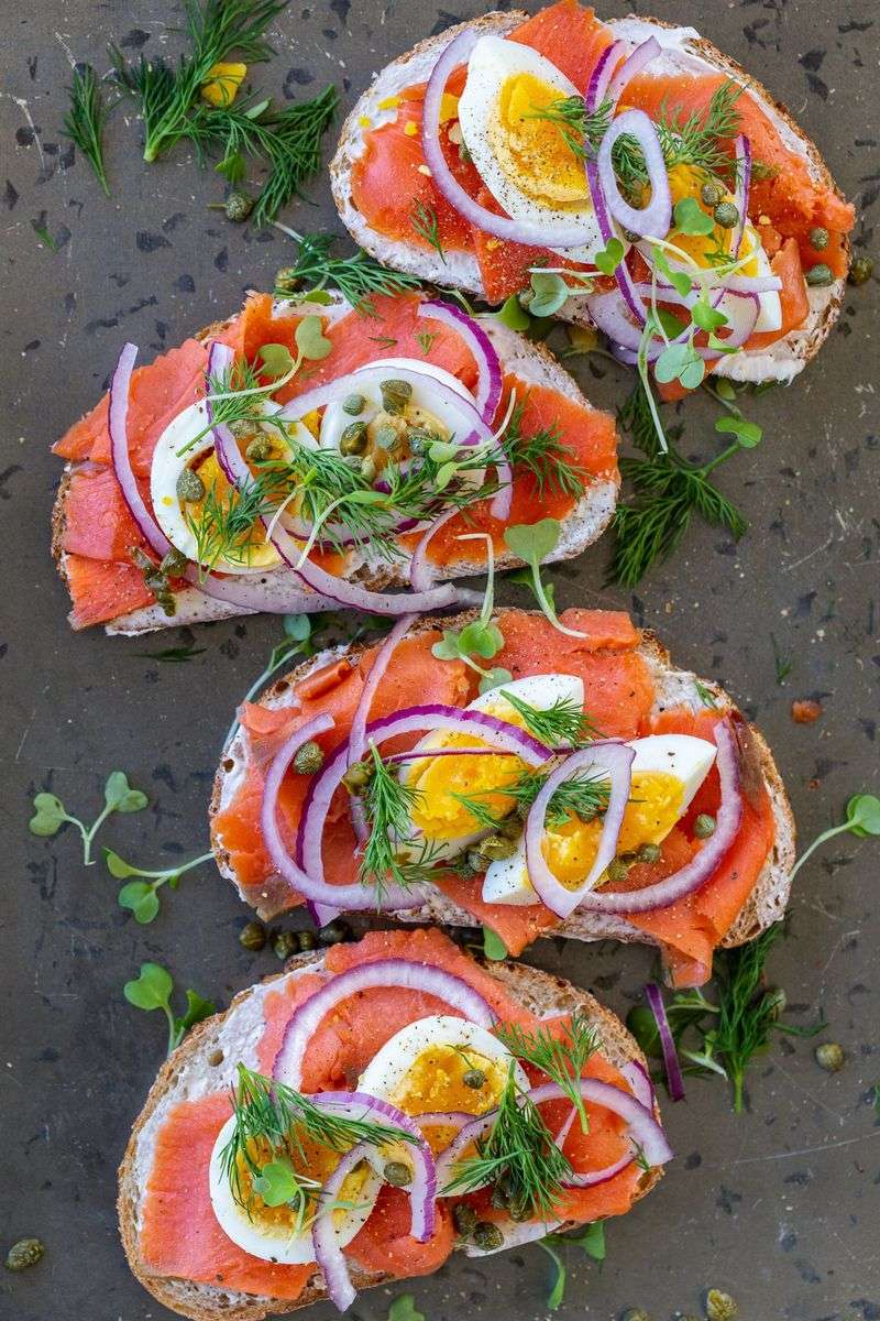 Smoked Salmon Breakfast Toast