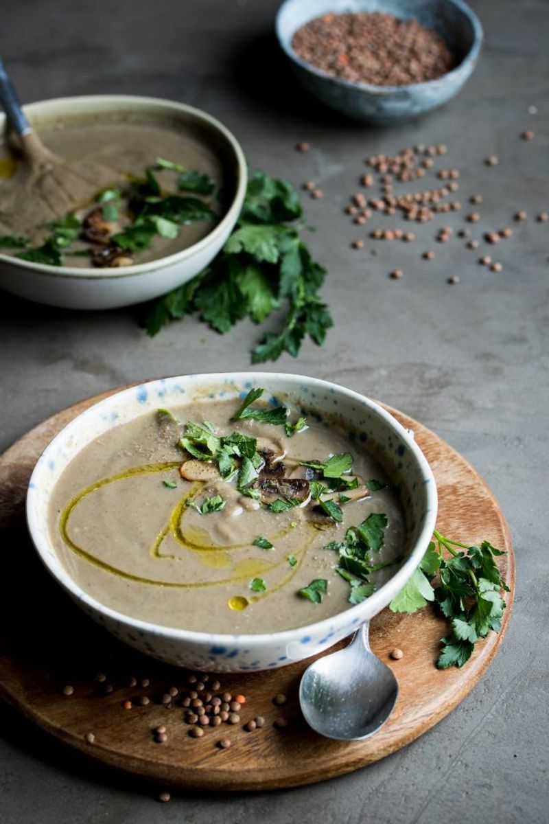 Vegan Miso Lentil Soup