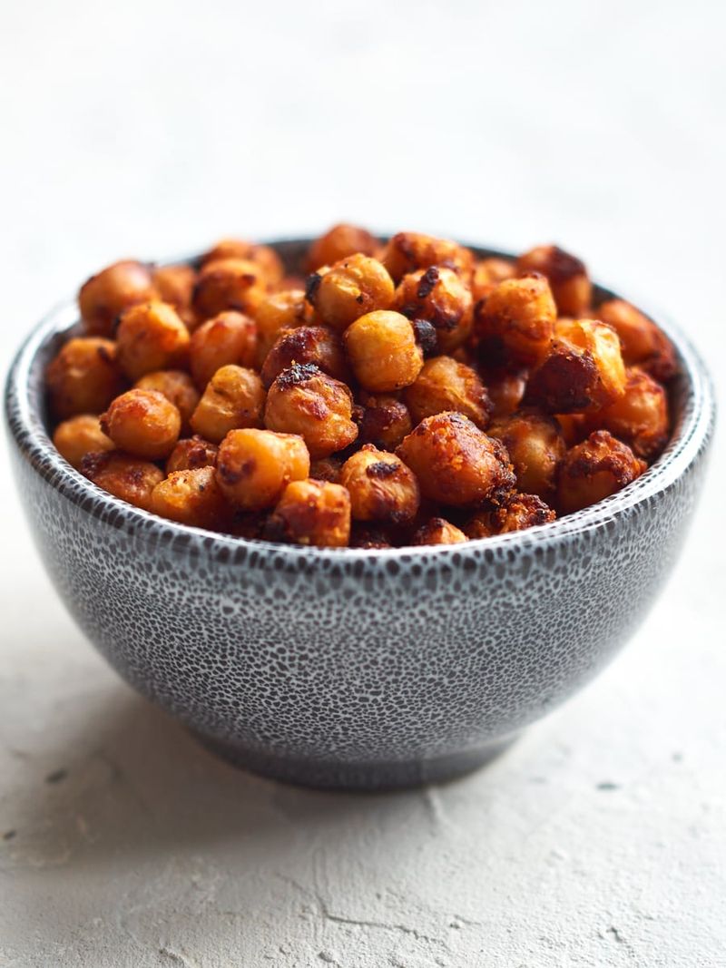 Crispy Miso Chickpeas