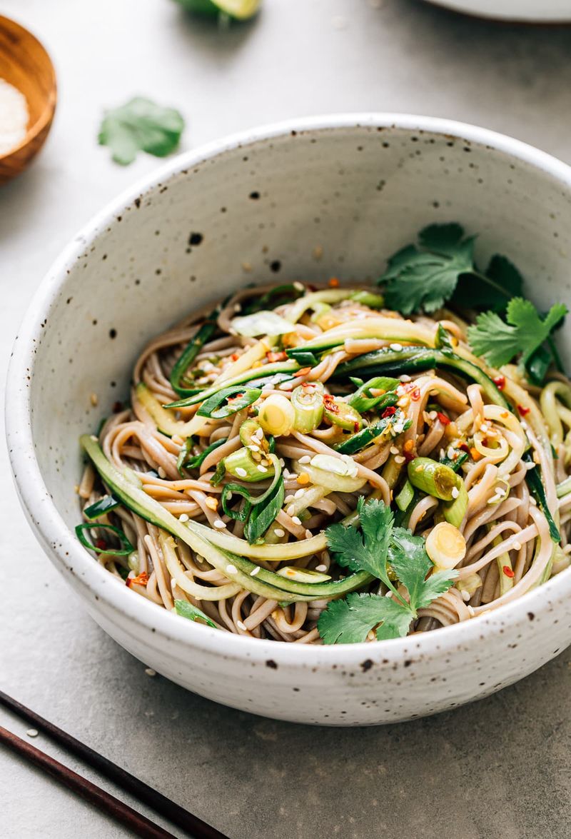 Cold Miso Soba Noodle Salad