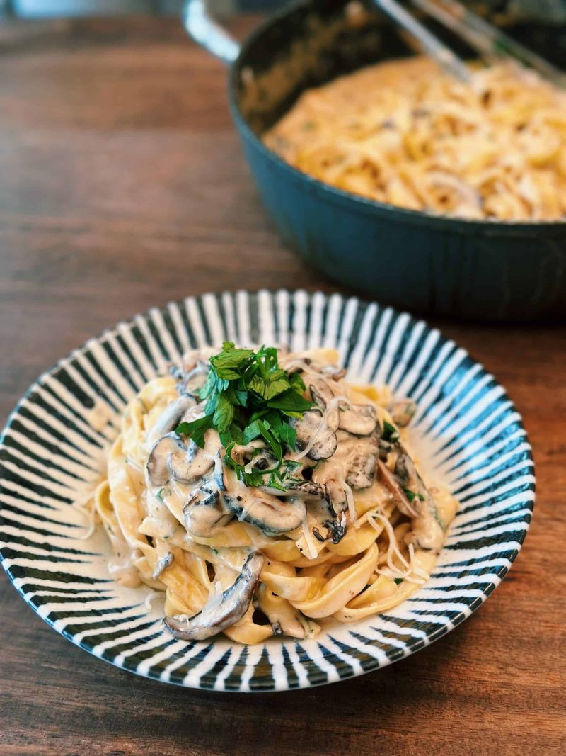 Creamy Miso Pasta with Garlic and Parmesan