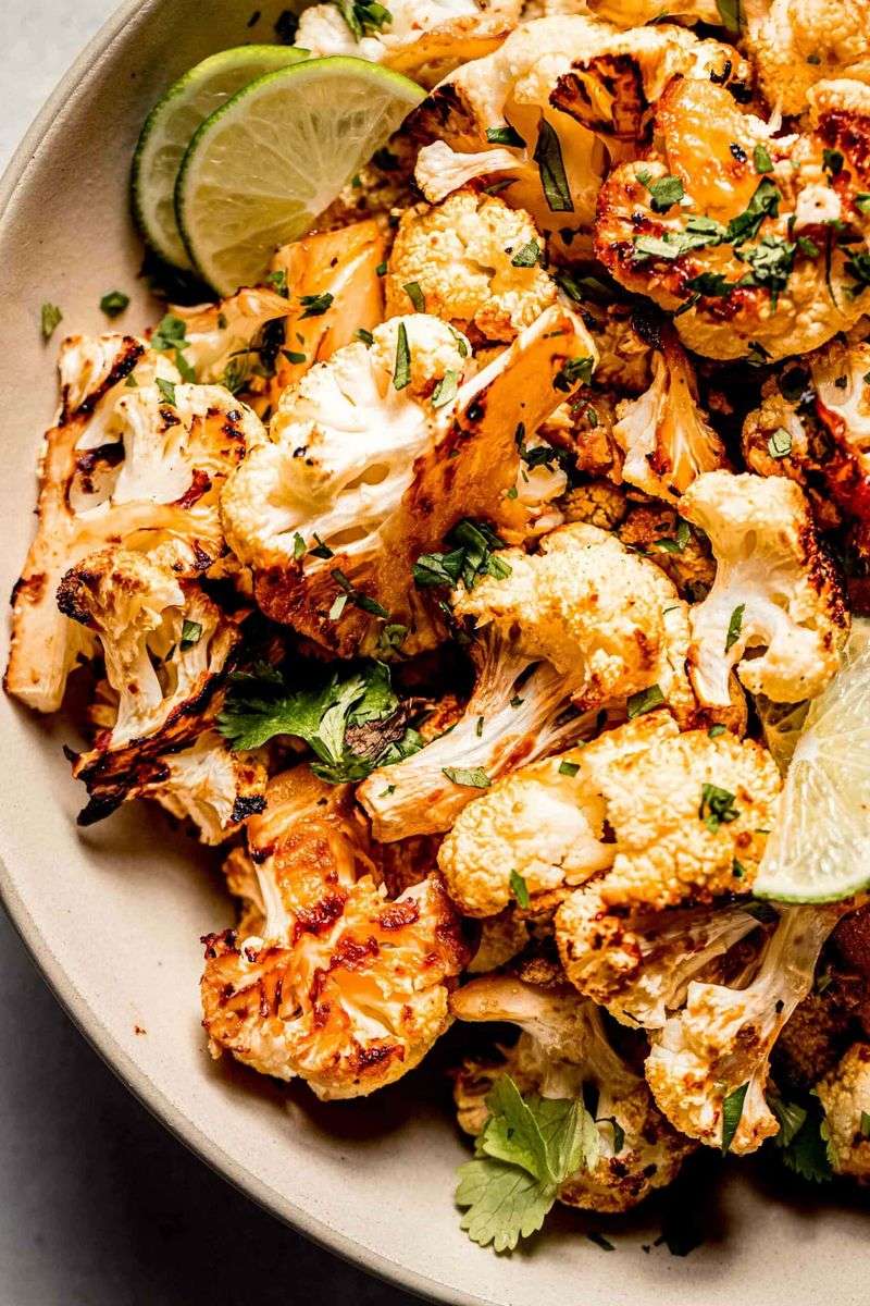 Miso-Coconut Roasted Cauliflower