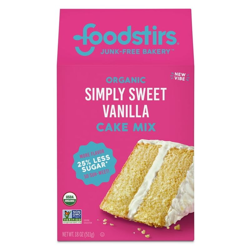 Foodstirs Organic Simply Sweet Vanilla Cake Mix