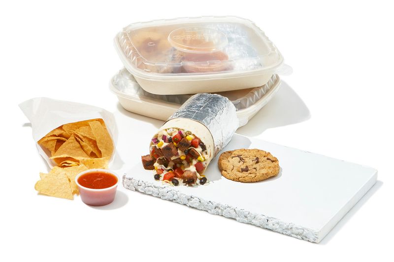 Qdoba's Chicken Queso Burrito