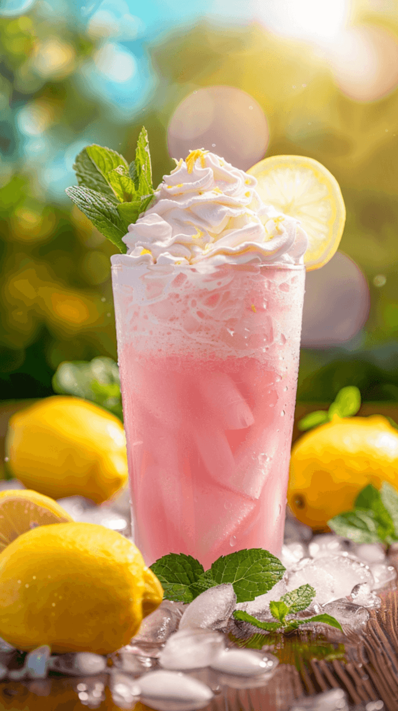 Whipped Frozen Pink Lemonade
