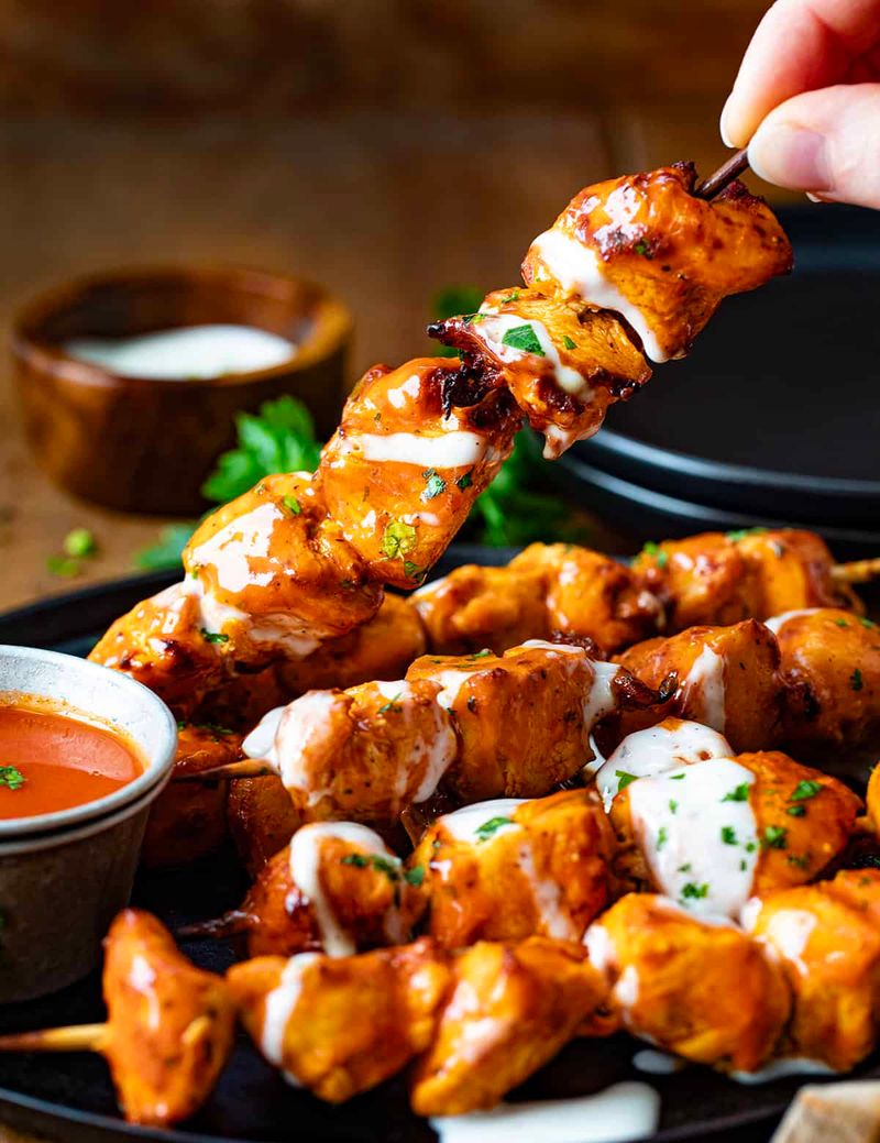 Buffalo Chicken Skewers