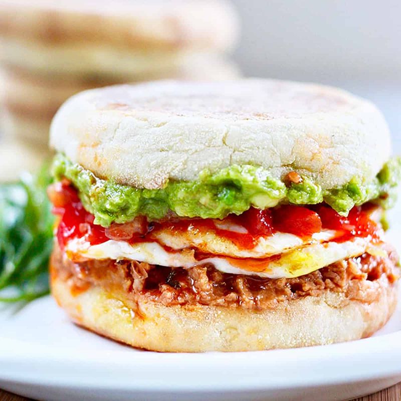 Huevos Rancheros Breakfast Sandwich