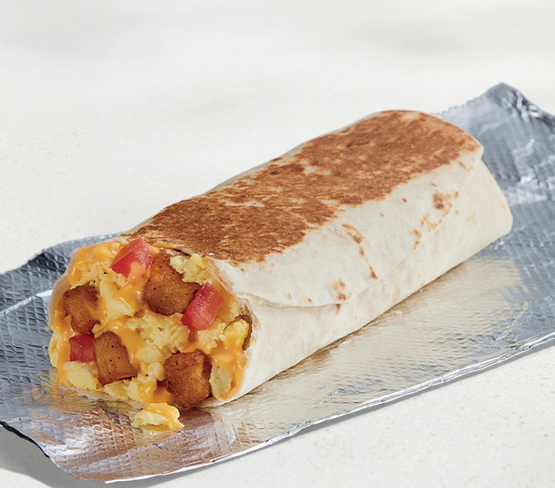Grilled Breakfast Burrito Fiesta Potato
