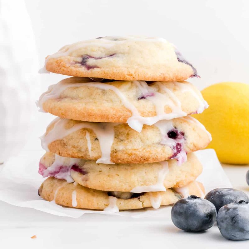 Easy Lemon-Blueberry Cookies