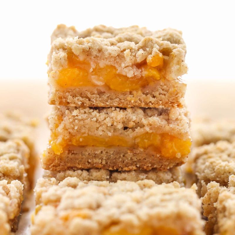 Peach Crumble Bars
