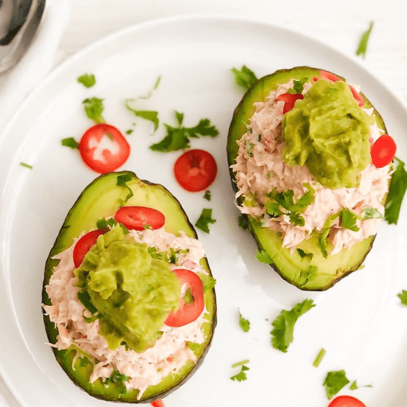 Salmon-Stuffed Avocados
