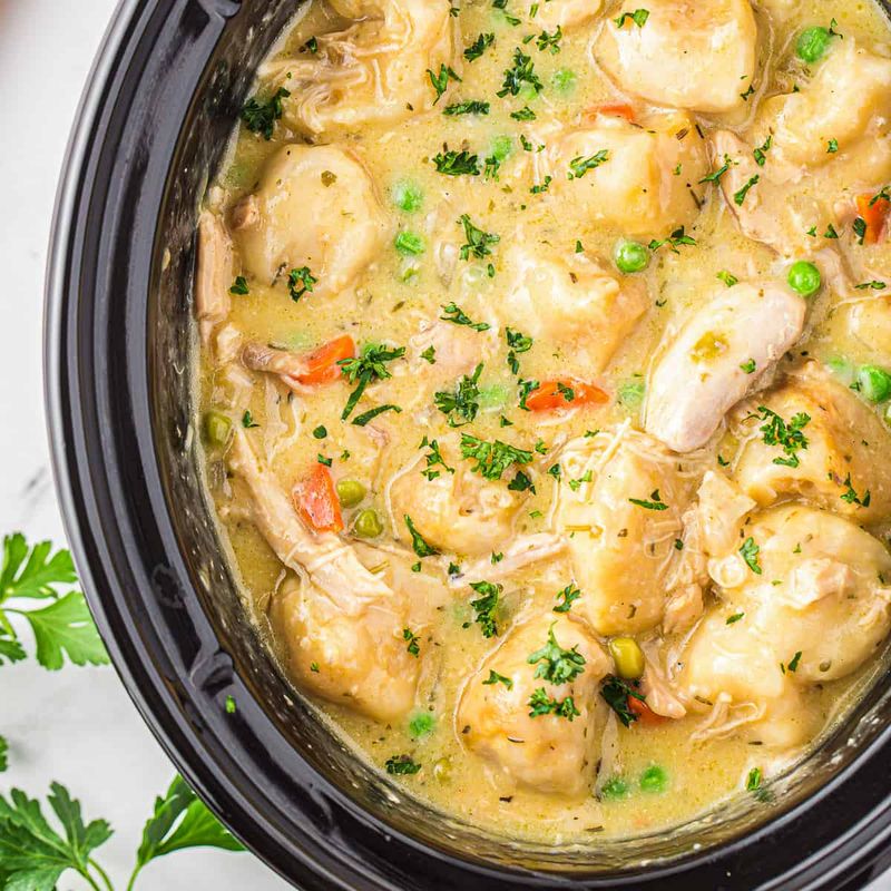 Crock Pot Chicken and Dumplings
