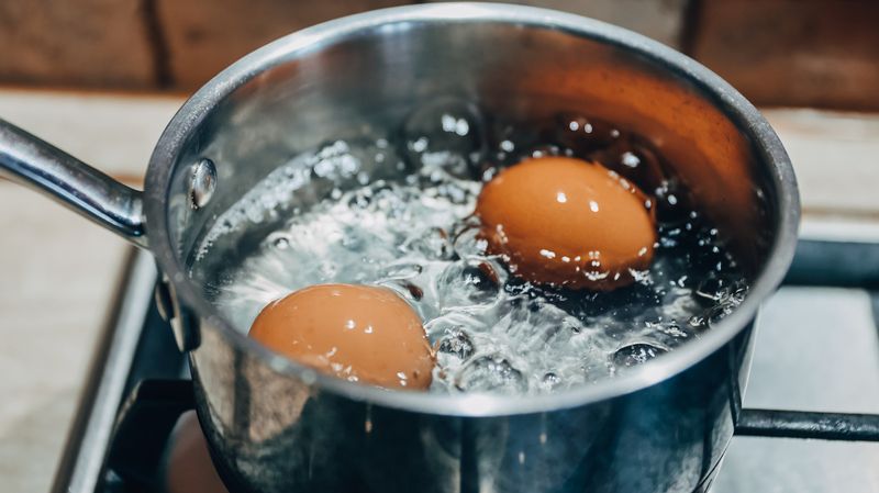 Not Adding Salt or Vinegar to Boiling Water