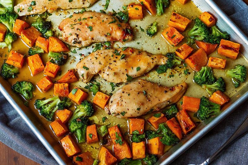 Maple Chicken Sheet Pan Dinner