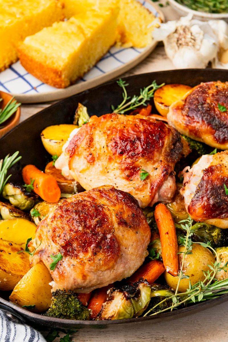 Oven-Baked Buttermilk Chicken and Potatoes