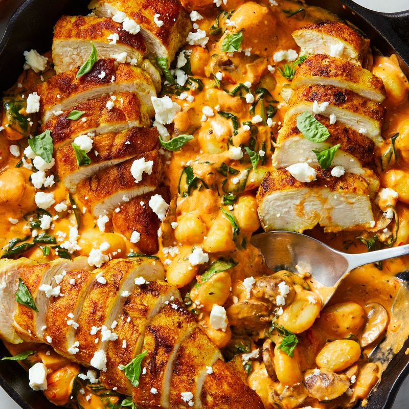 Creamy Harissa Chicken & Gnocchi