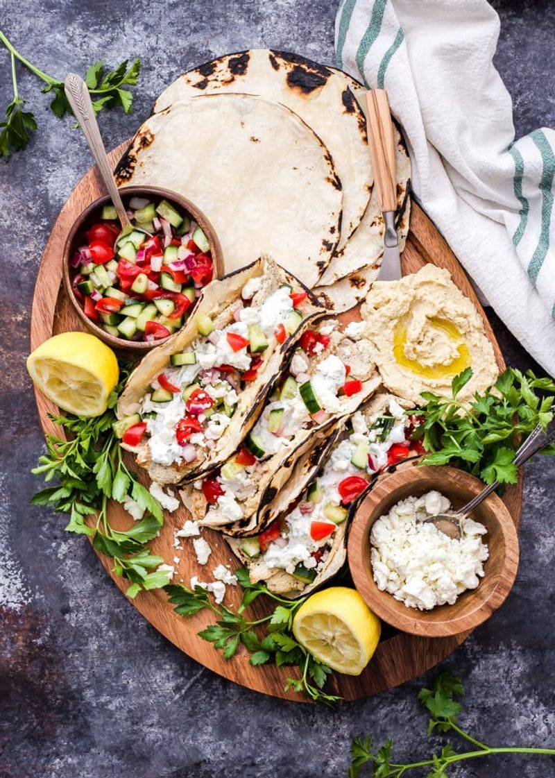 Greek Salad Tacos