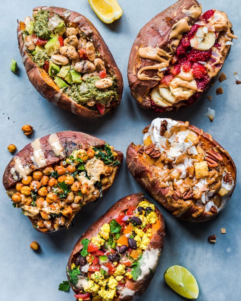 Breakfast Stuffed Sweet Potatoes