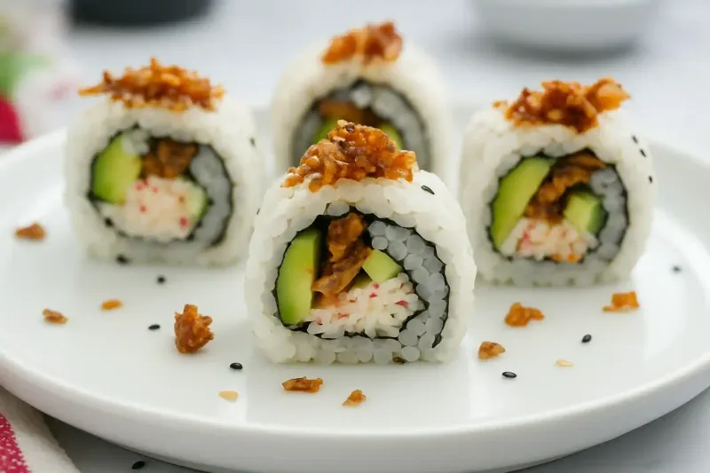 Sushi-Style Salmon Skin Rolls