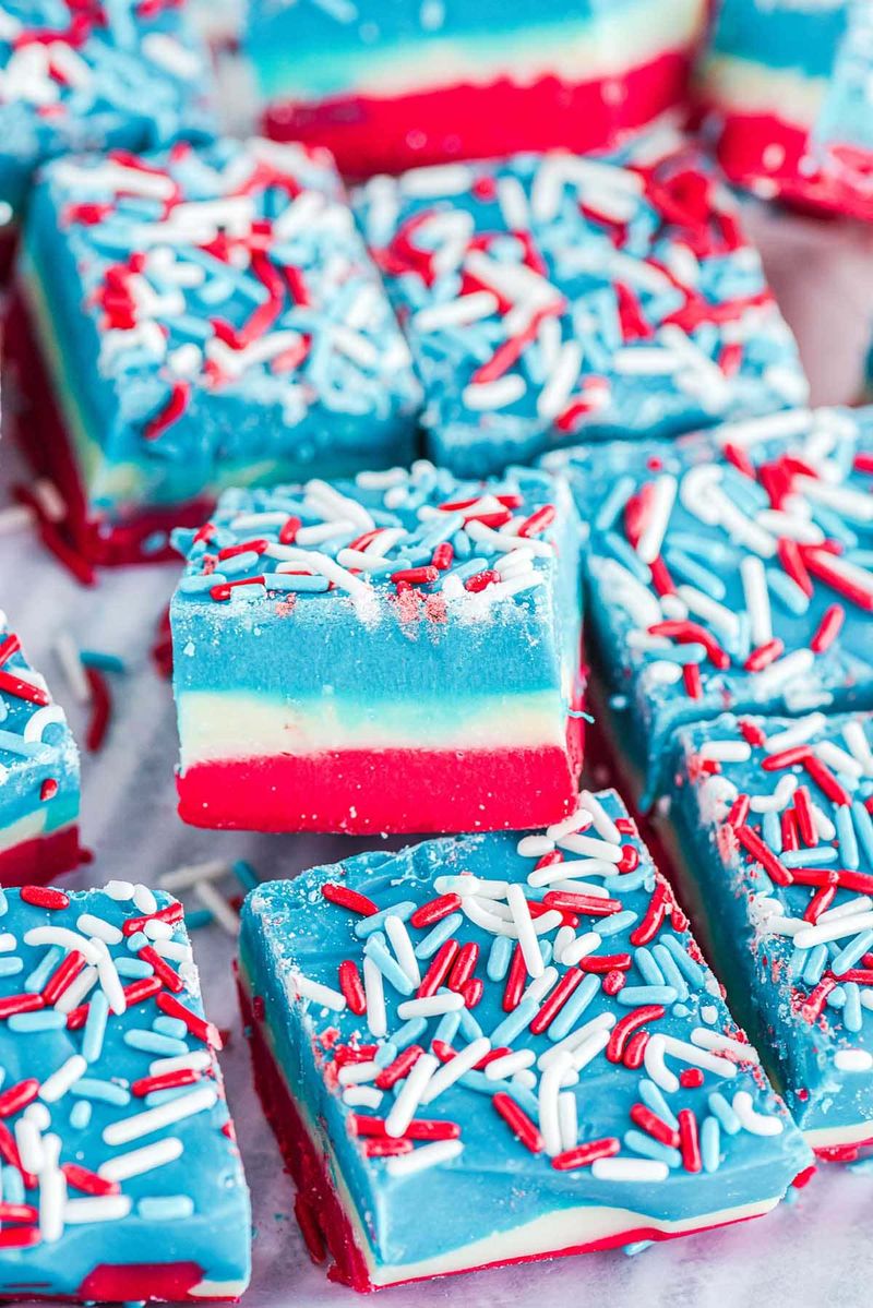 Red, White & Blue Fudge