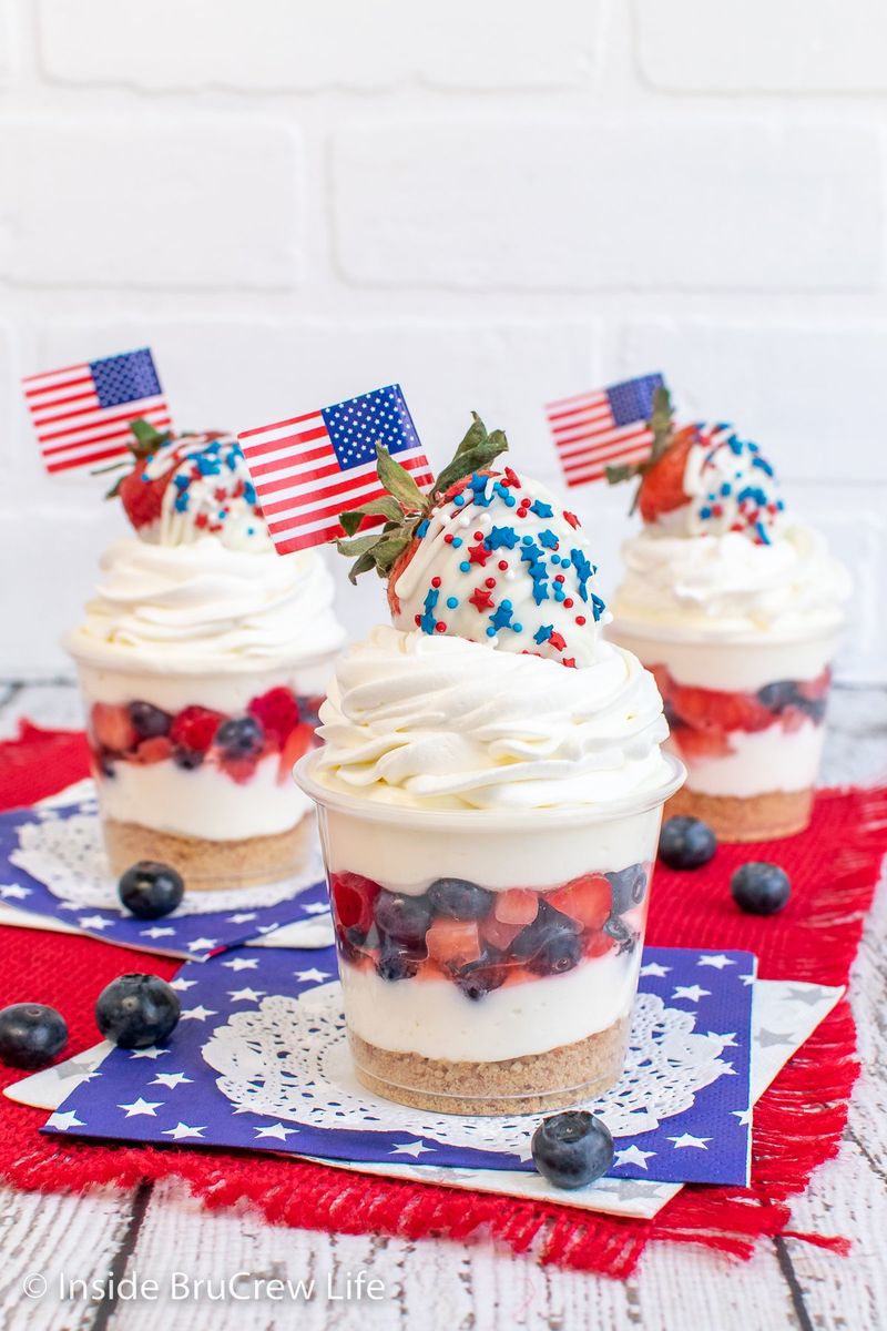 Red, White & Blue Parfaits
