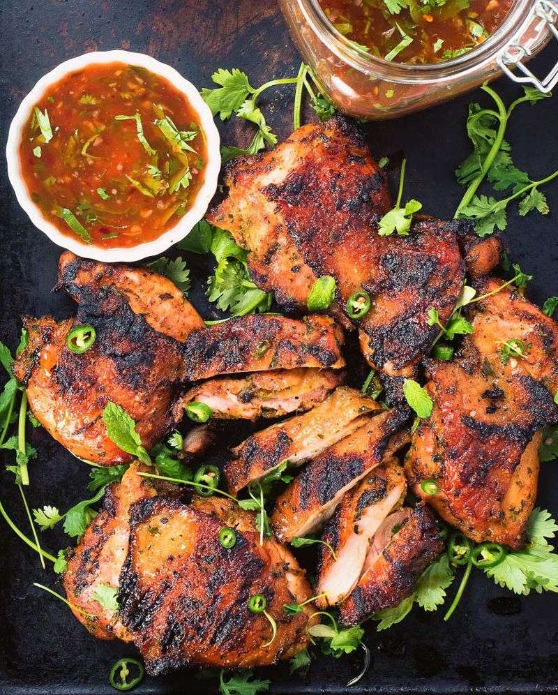 Spicy Grilled Chicken Thighs