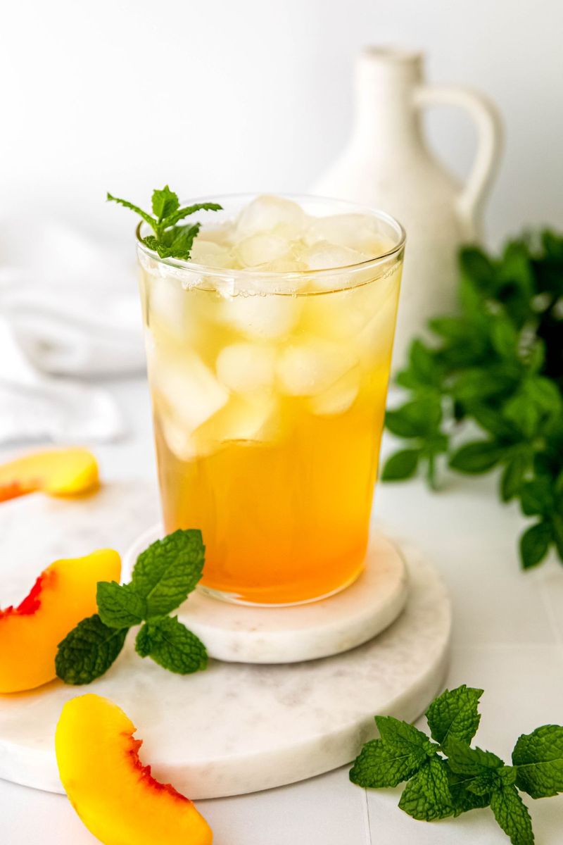 Iced Peach Green Tea