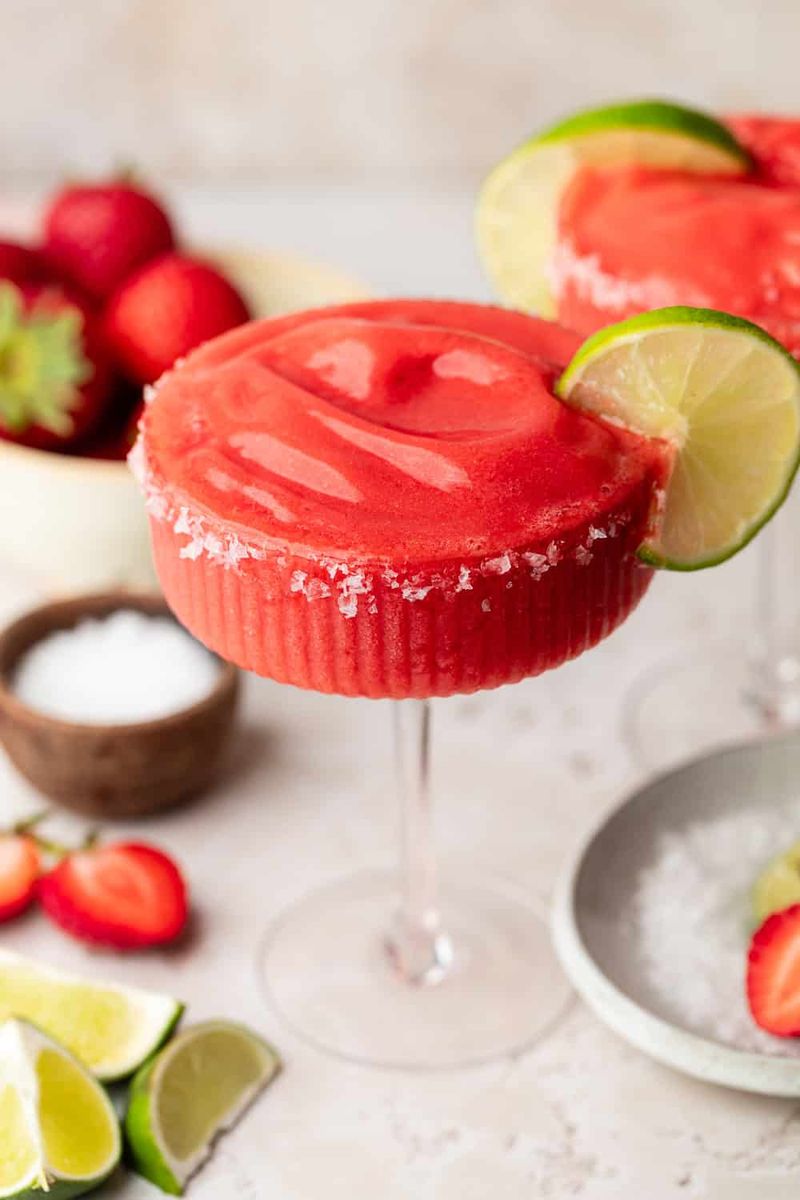 Frozen Strawberry Margarita Mocktail
