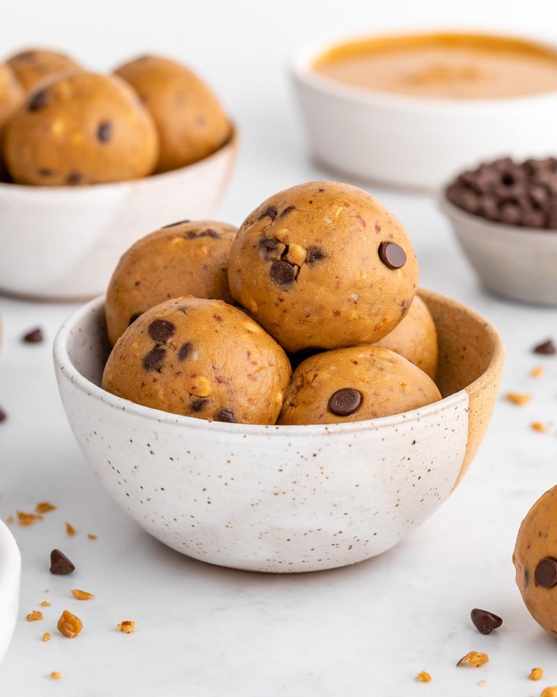 Peanut Butter Chocolate Chip Cookie Dough Truffles