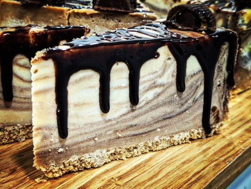 Peanut Butter Chocolate Swirl Cheesecake
