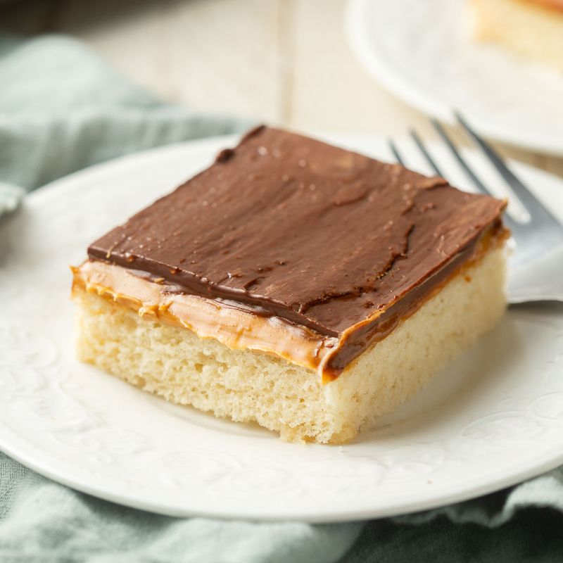 Peanut Butter Sheet Cake with Chocolate Frosting