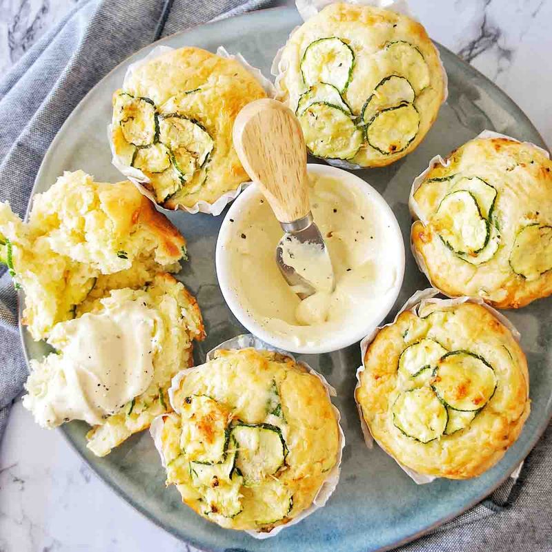 Zucchini Parmesan English Muffins