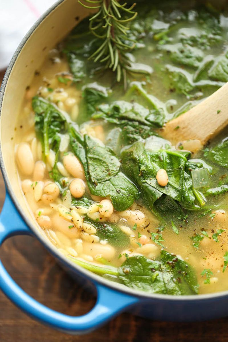 Spinach and Cannellini Bean Soup