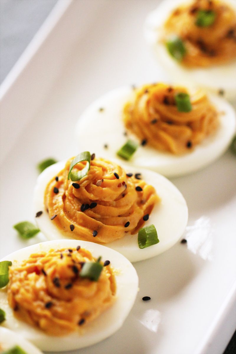 Miso Deviled Eggs