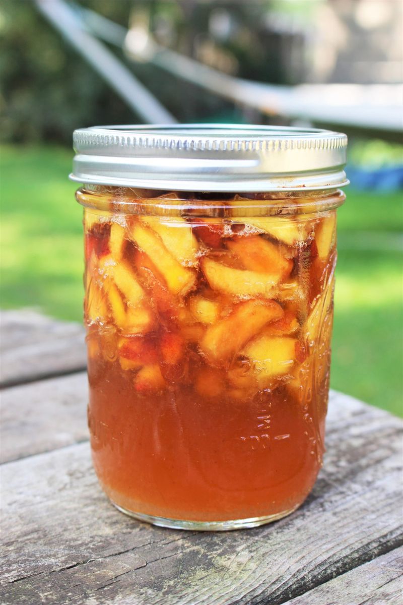 Peach-Infused Vinegar or Syrup