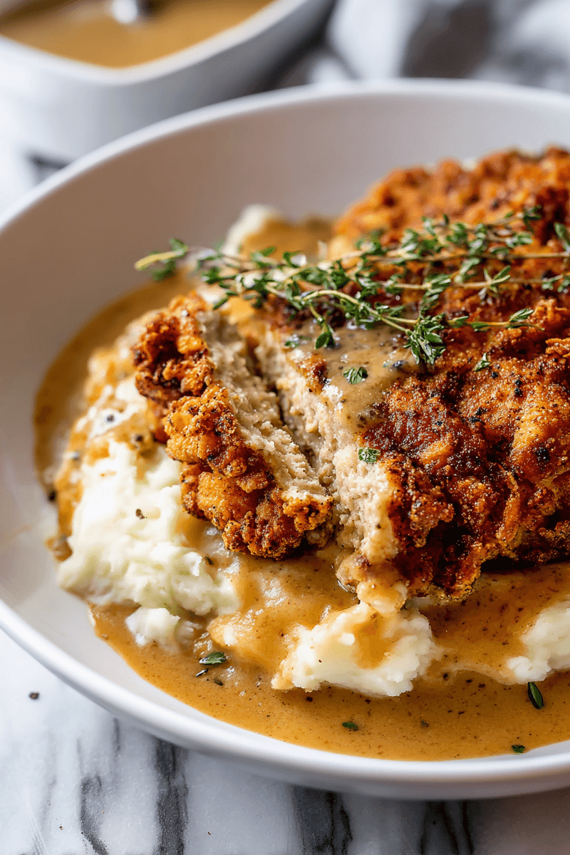 Chicken-Fried Steak with Gravy