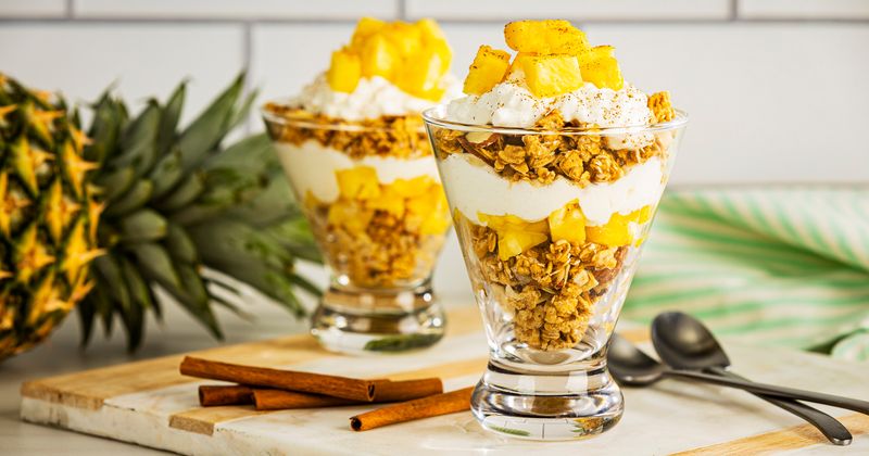 Pineapple Yogurt Parfaits with Granola