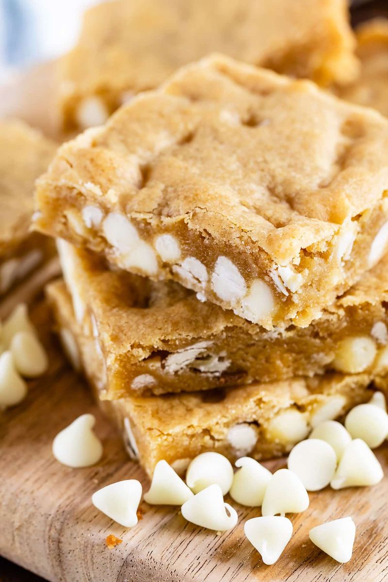 Pineapple and White Chocolate Blondies