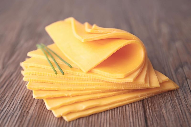 Plastic-Like American Cheese Slices