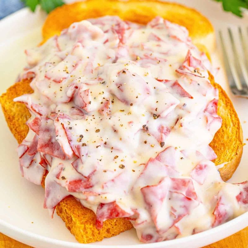 Creamed Chipped Beef On Toast