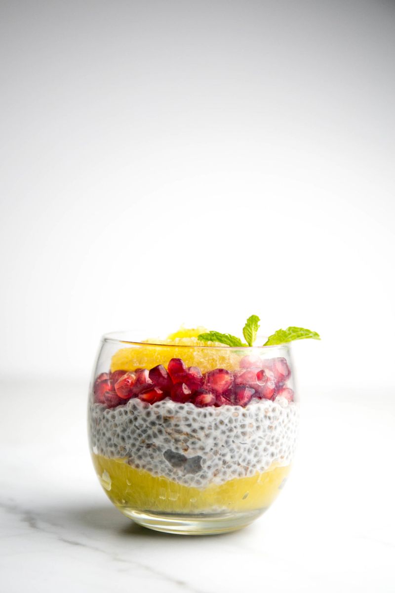 Pomegranate Chia Pudding Parfait