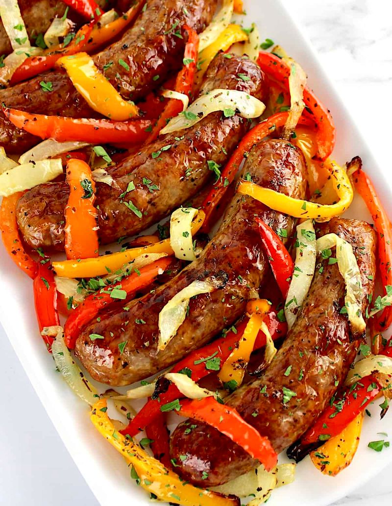 Air-Fryer Italian Sausage & Peppers