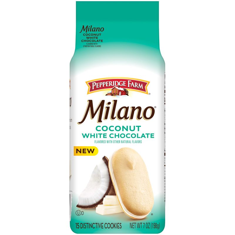 Milano Coconut White Chocolate Cookies